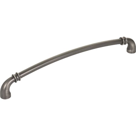 Jeffrey Alexander 224 mm Center-to-Center Brushed Pewter Marie Cabinet Pull 445-224BNBDL